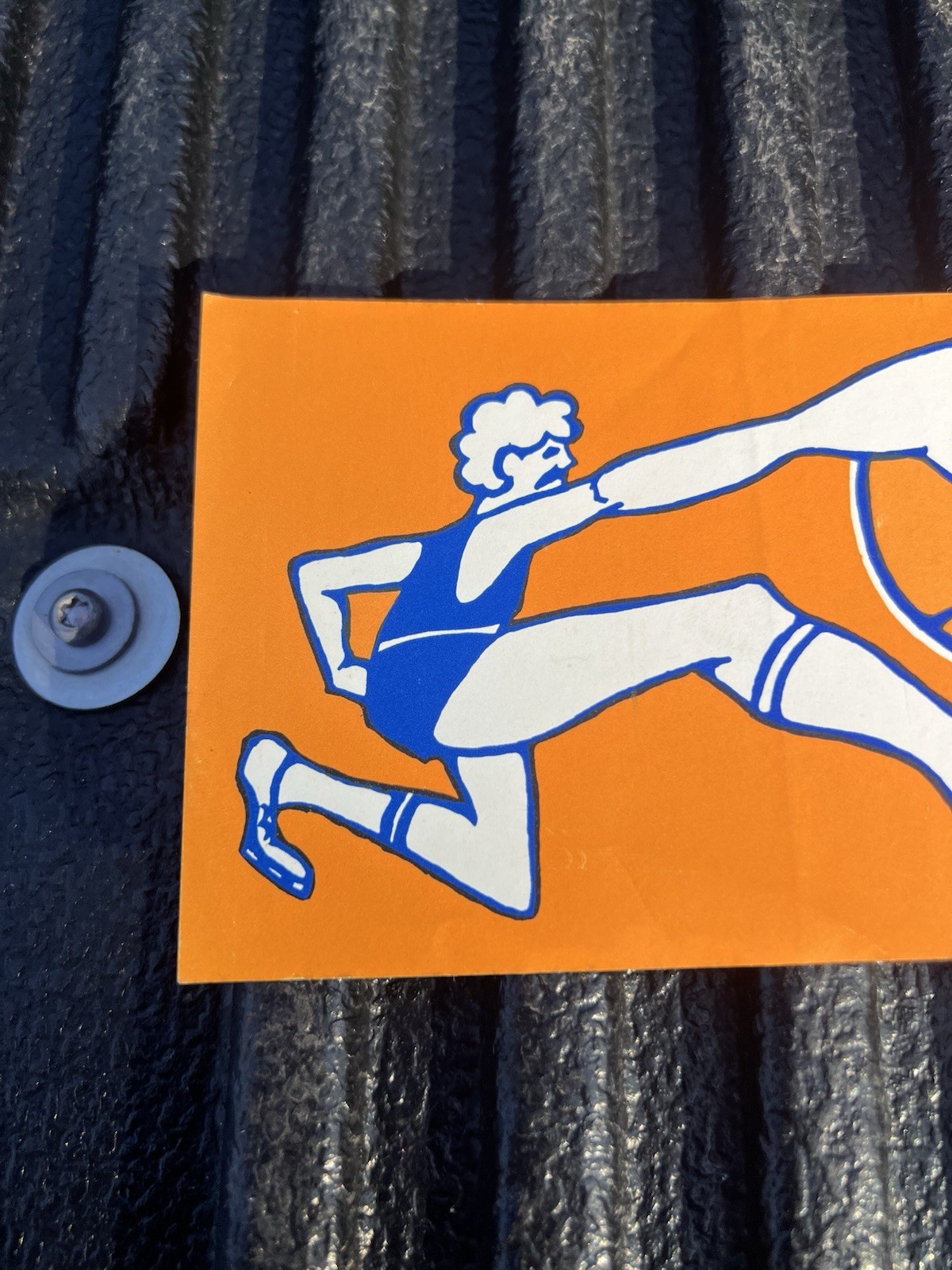 vintage 1960 Era New York Knicks NBA Basketball bumper sticker 13/3.5”