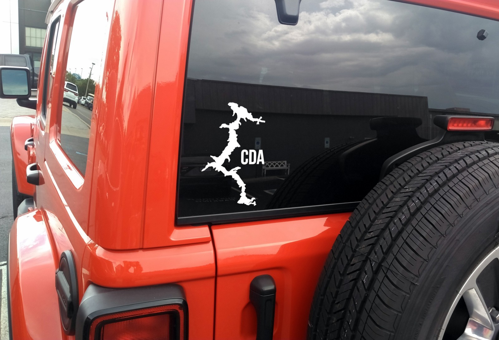 Lake Coeur d'Alene V2 Vinyl Decal CDA North Idaho PNW Outline Die Cut Sticker
