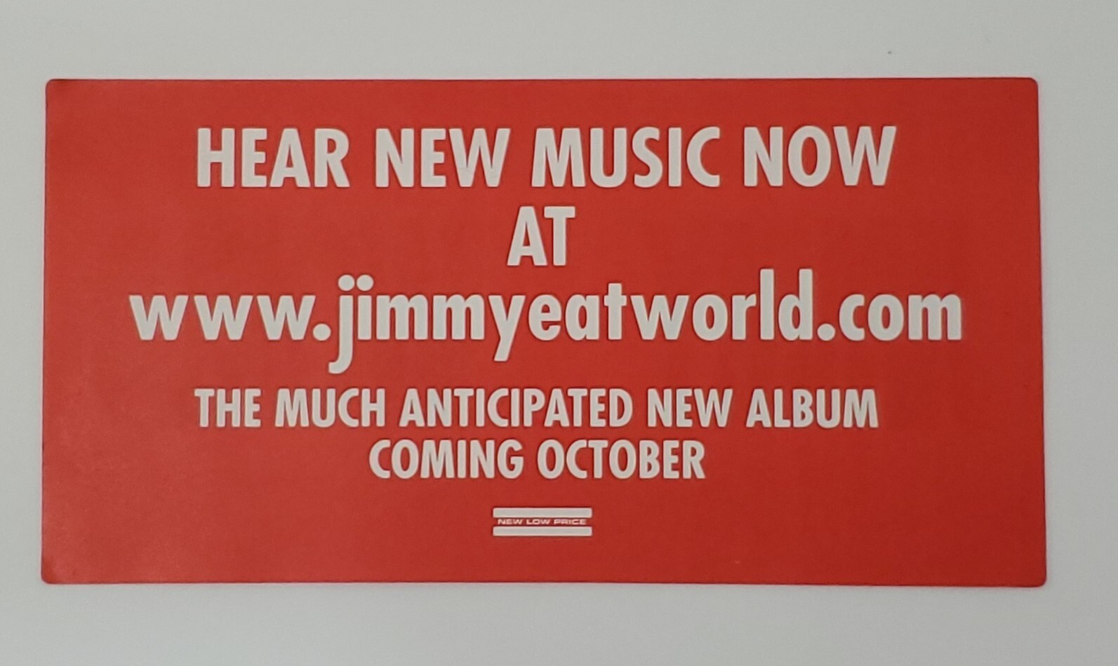 Jimmy Eat World – 2004 Promo Sticker