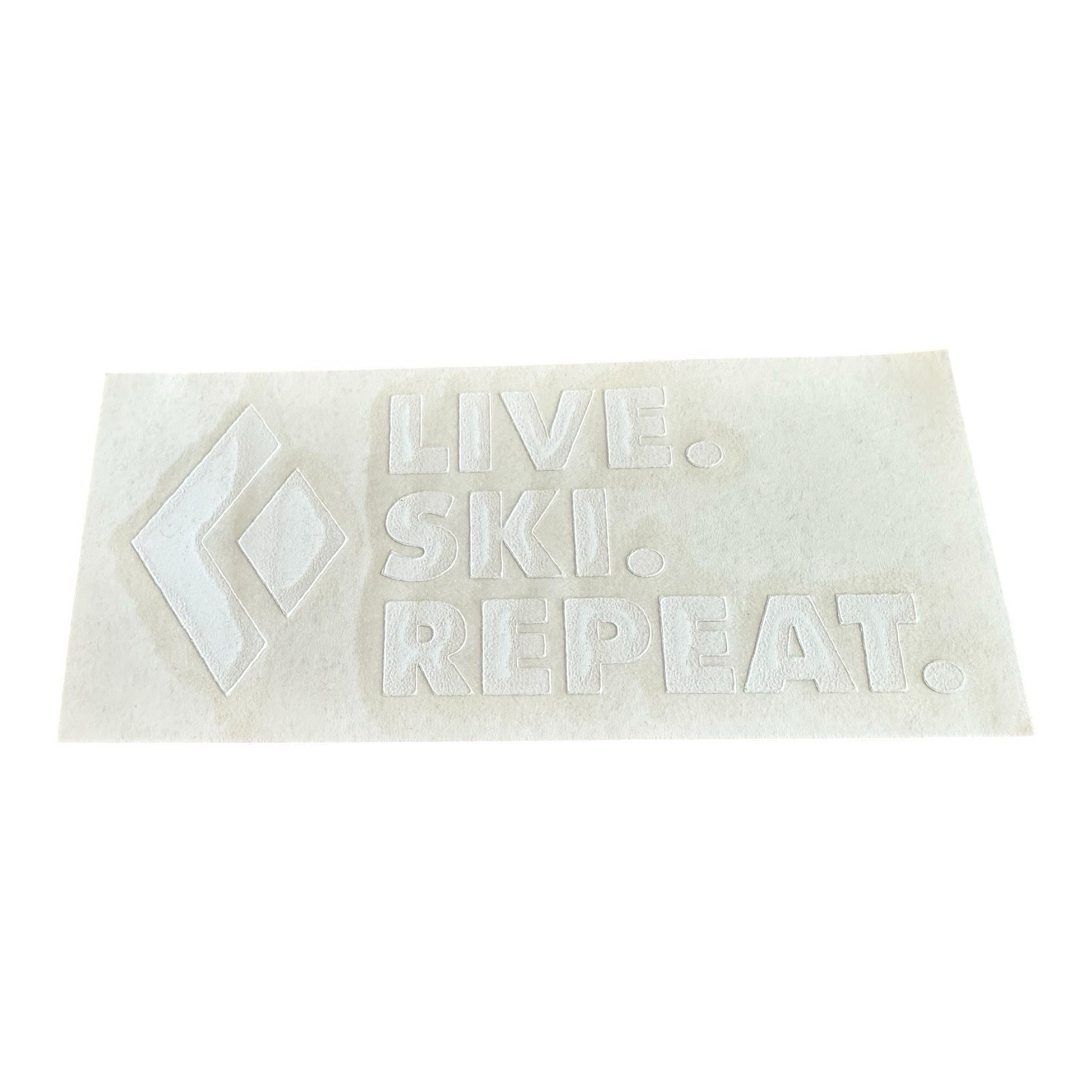 Black Diamond Live Ski Repeat Sticker Decal – Climbing Skiing Outdoor 4.5×2 inch