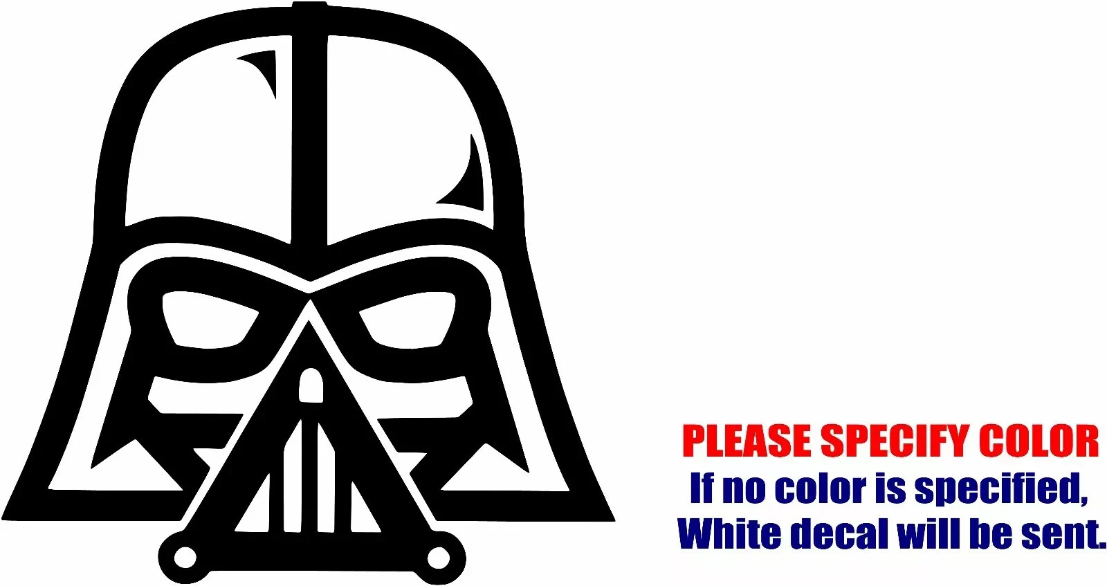 Darth Vader Star Wars #3 Vinyl Decal Sticker Car Truck window Various Sizes