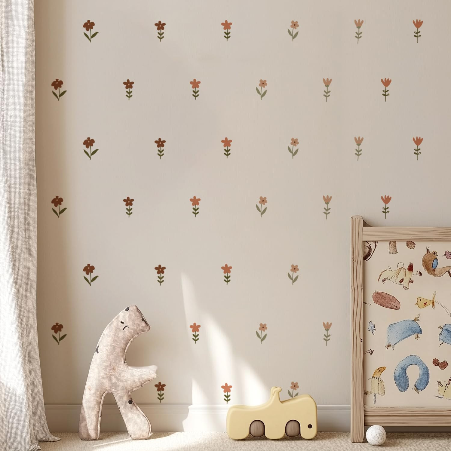 Nursery Wall Stickers Boho Kids Room Decor Girls Bedroom Removable Wall Decals V