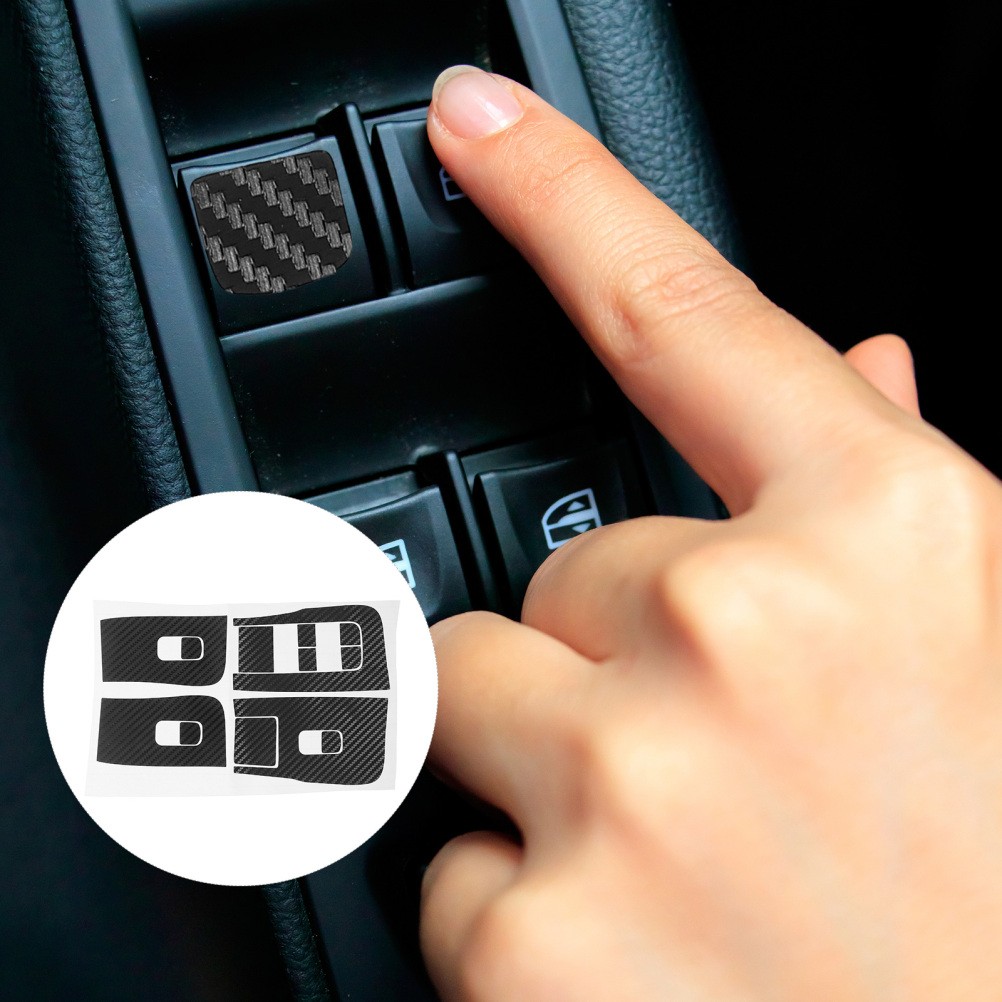 Car Interior Button Sticker Automobile Stickers Window Lift Cover