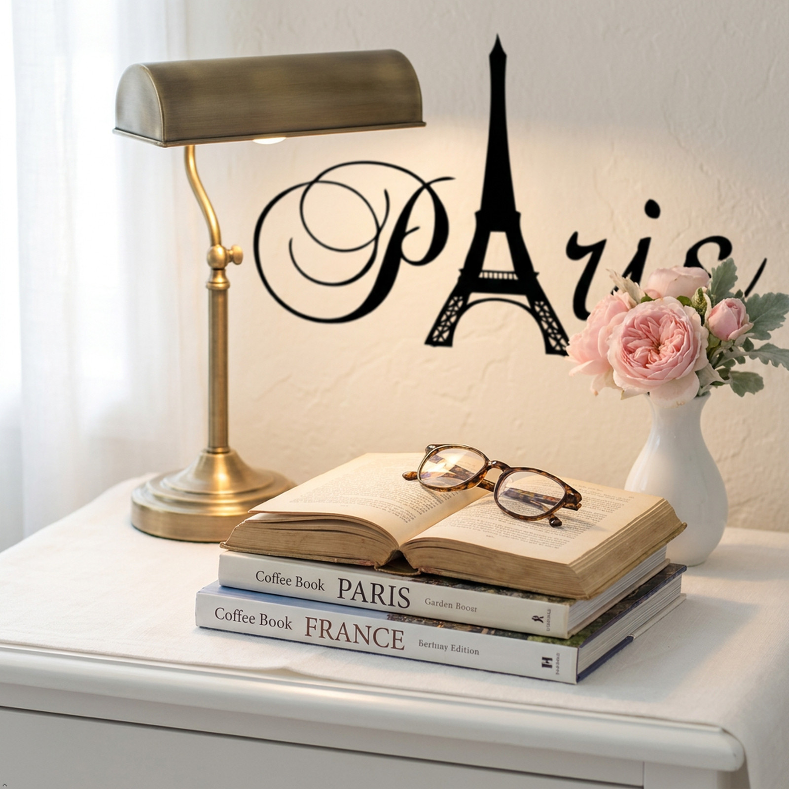 Paris Tower Girls Room Home Quote Vinyl Wall Decal Decor Art Sticker Decals
