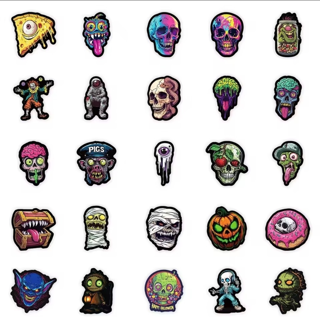 10 pc Cool Horror Sticker Set Collectible Stickers ST14