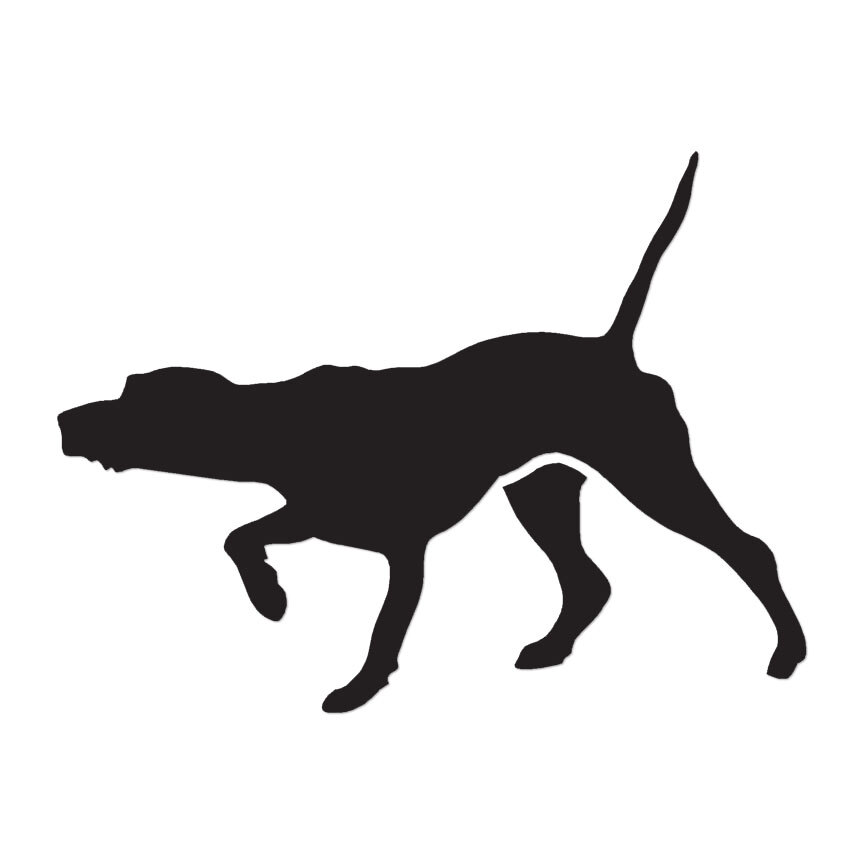 Pointer Dog – Vinyl Decal Sticker – Multiple Color & Sizes – ebn954