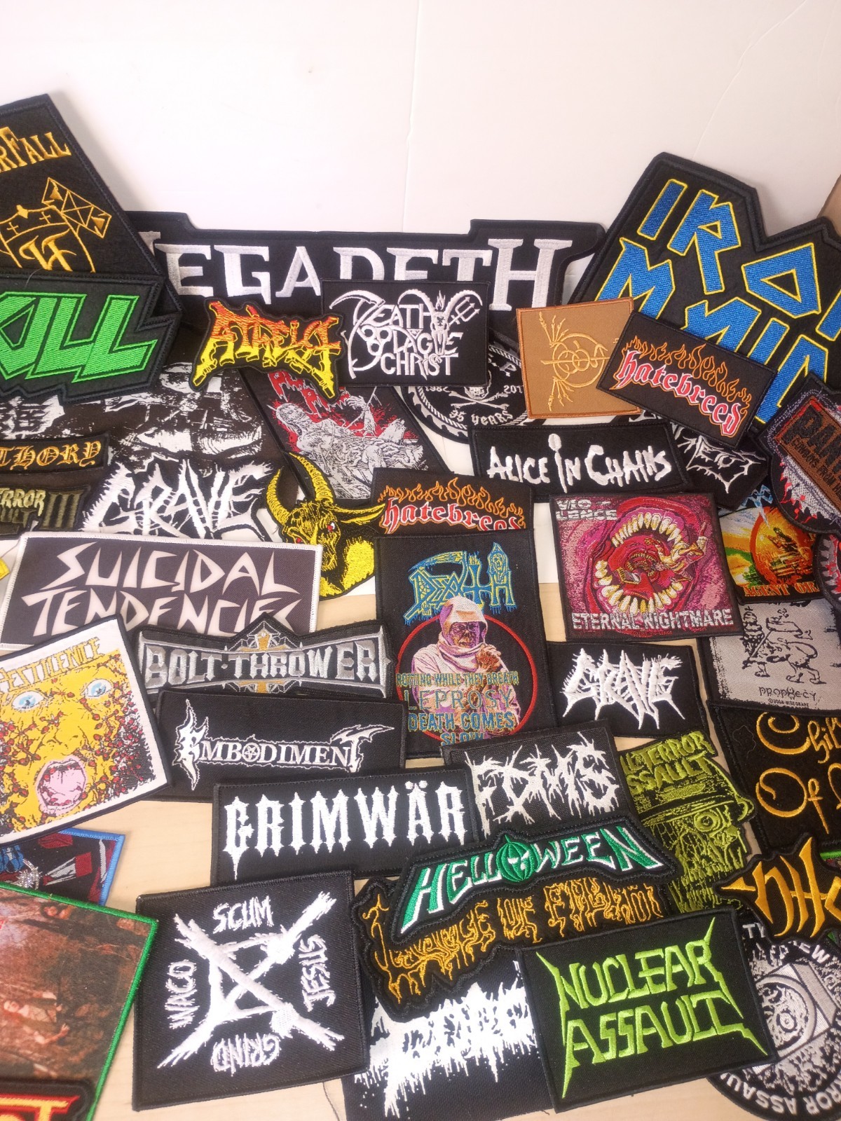 78 Death Metal Iron On Patches Lot Sale
