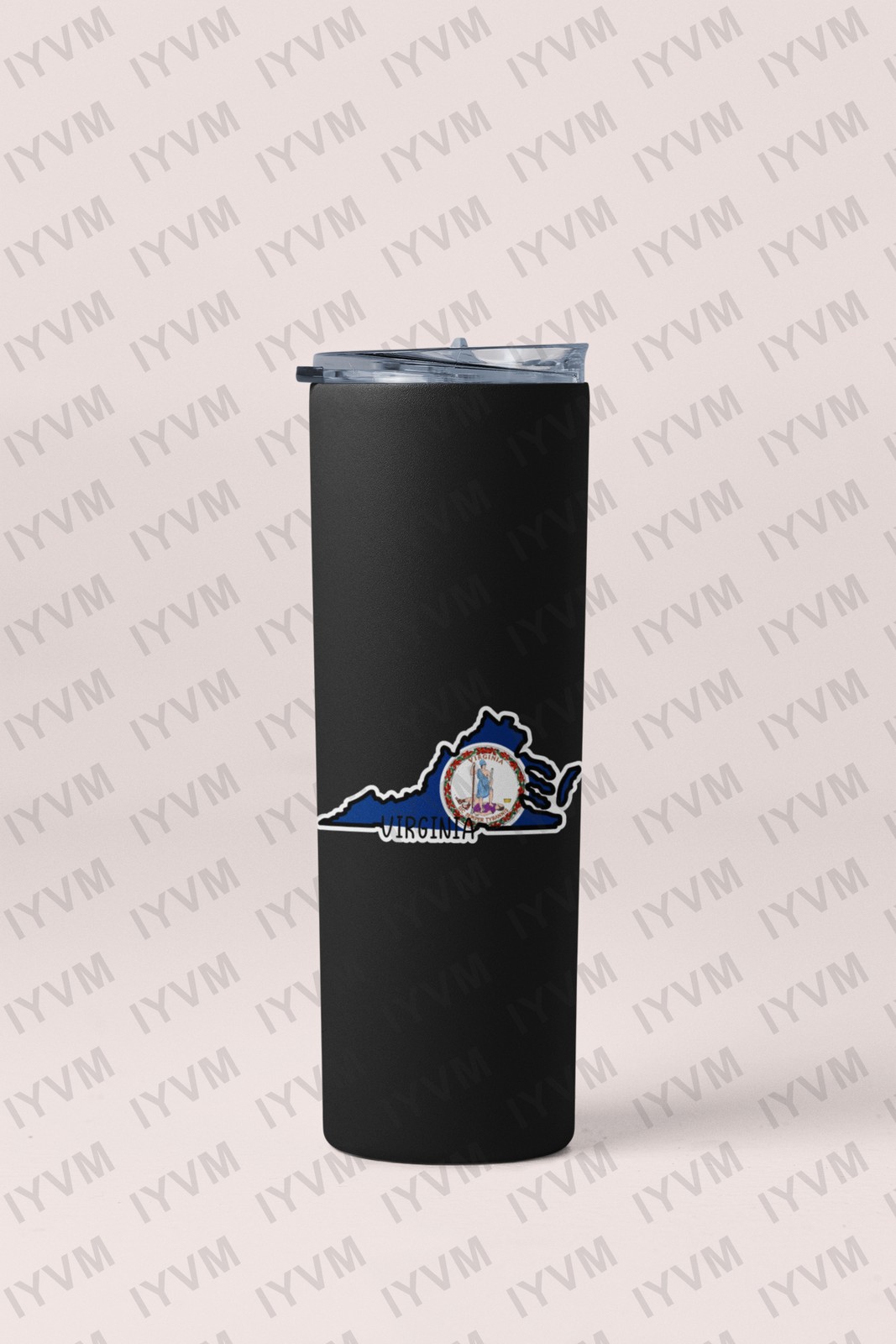 State of Virginia Flag Map Sticker Decal USA Virginia State