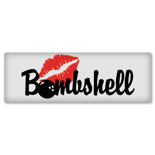 Bombshell Sexy Girl car bumper sticker window decal 7" x 2"