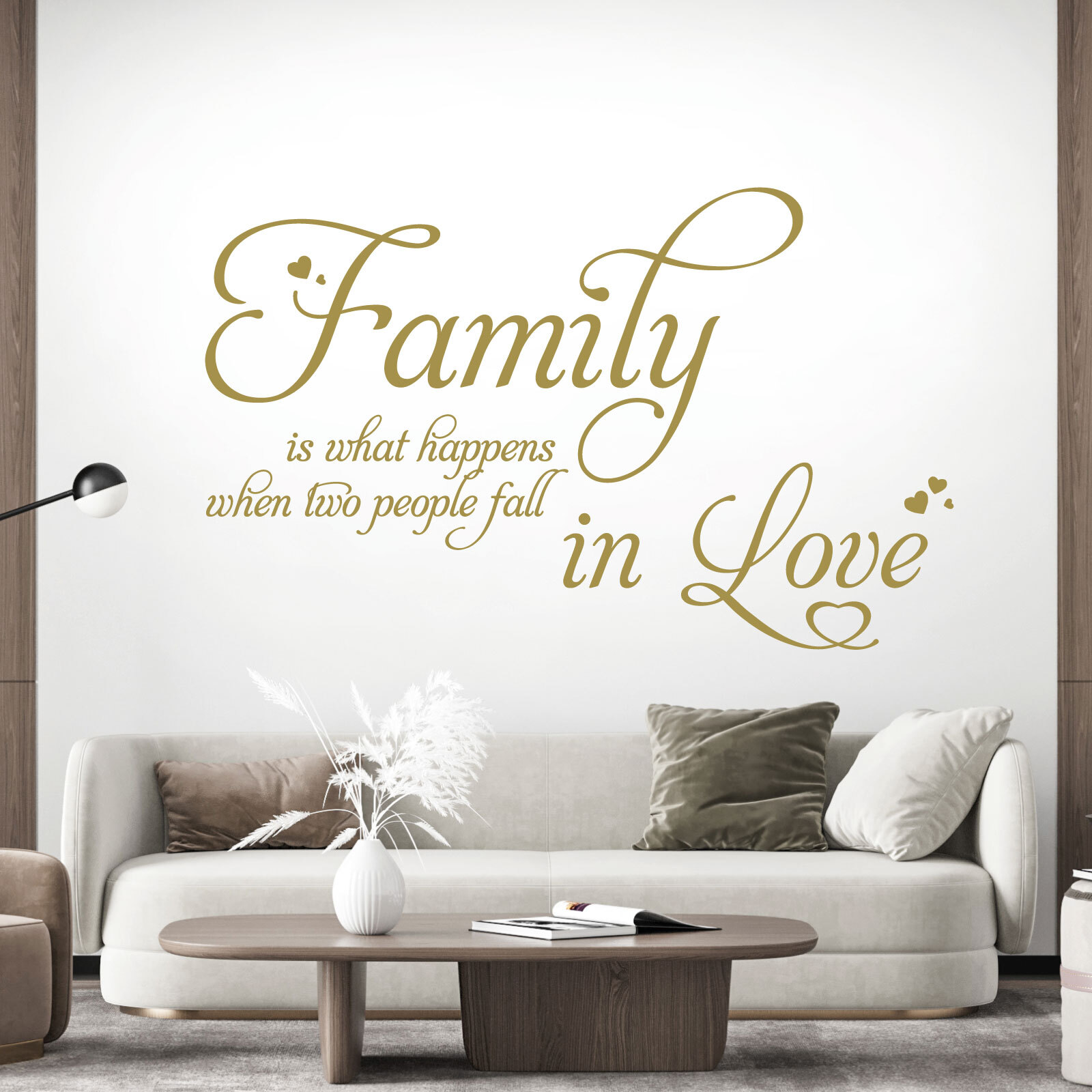 Family is What Happens When Two People Fall in Love – Vinyl Wall Sticker UK