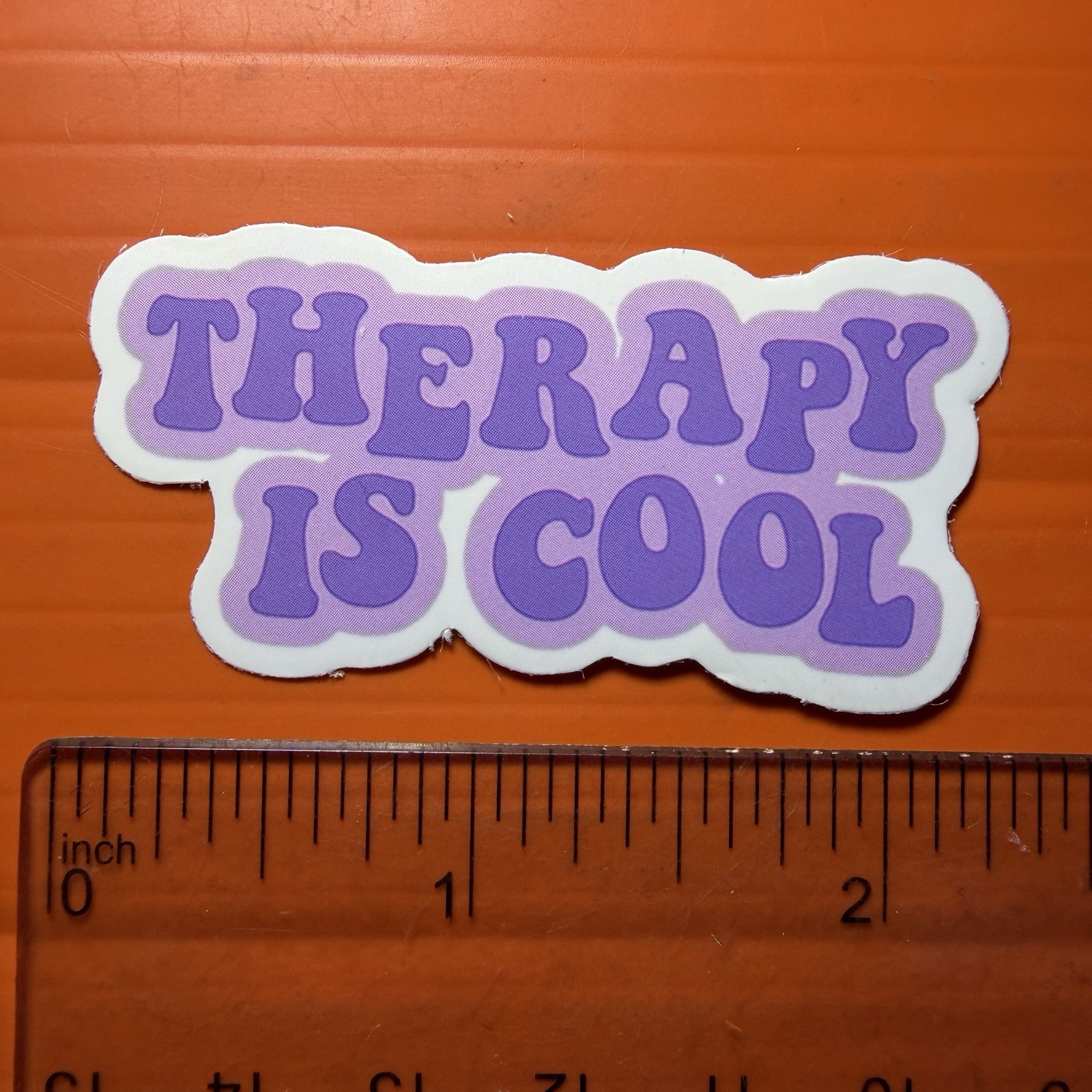 Therapy Is Cool Sticker Mental Health Awareness