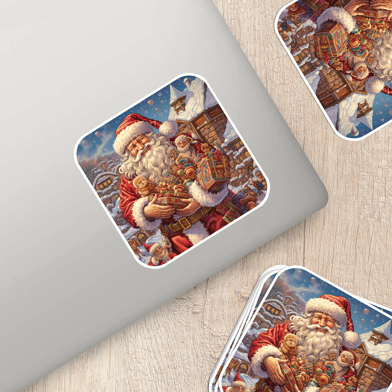 Santa Claus Vinyl Sticker – Bring the Magic of Christmas Anywhere