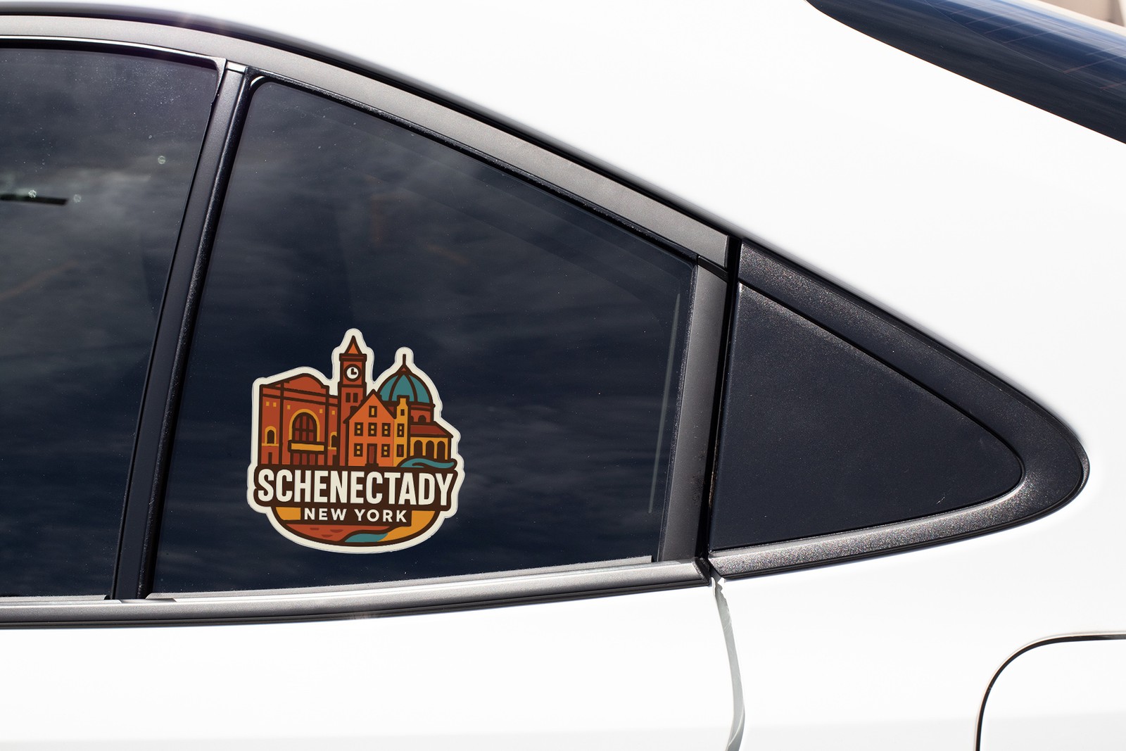 Schenectady Sticker Decal Vinyl Die-Cut City Skyline Landmark Design