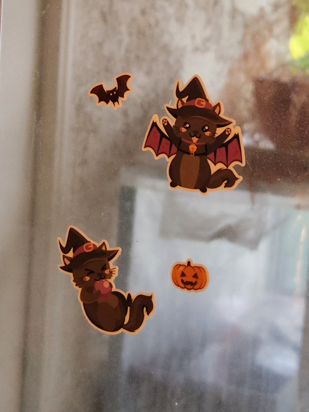 Cute Halloween Cats Sticker Sheet – 4.5in