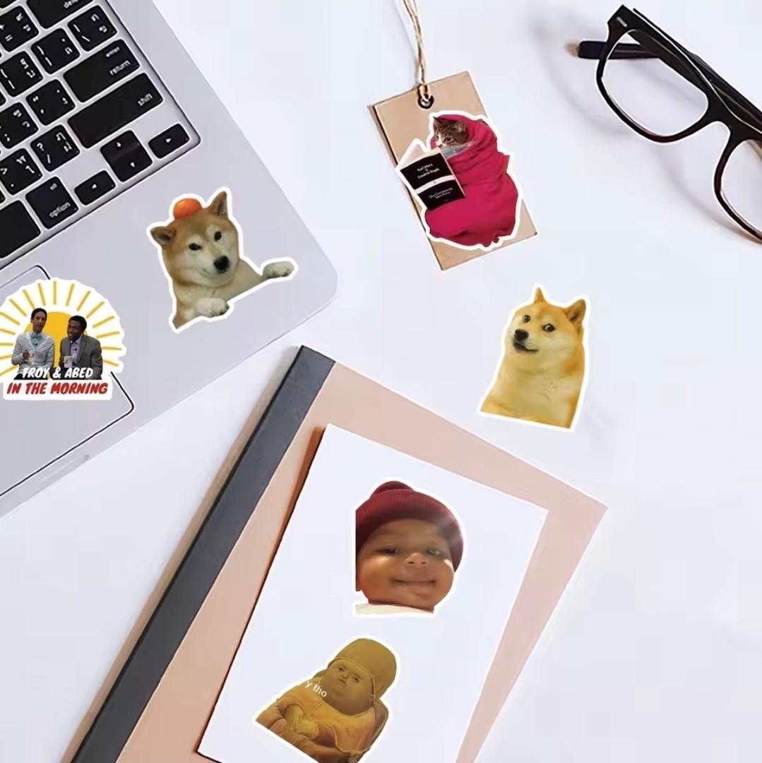 10 pc Funny Meme Sticker Set Collectible Stickers ST7