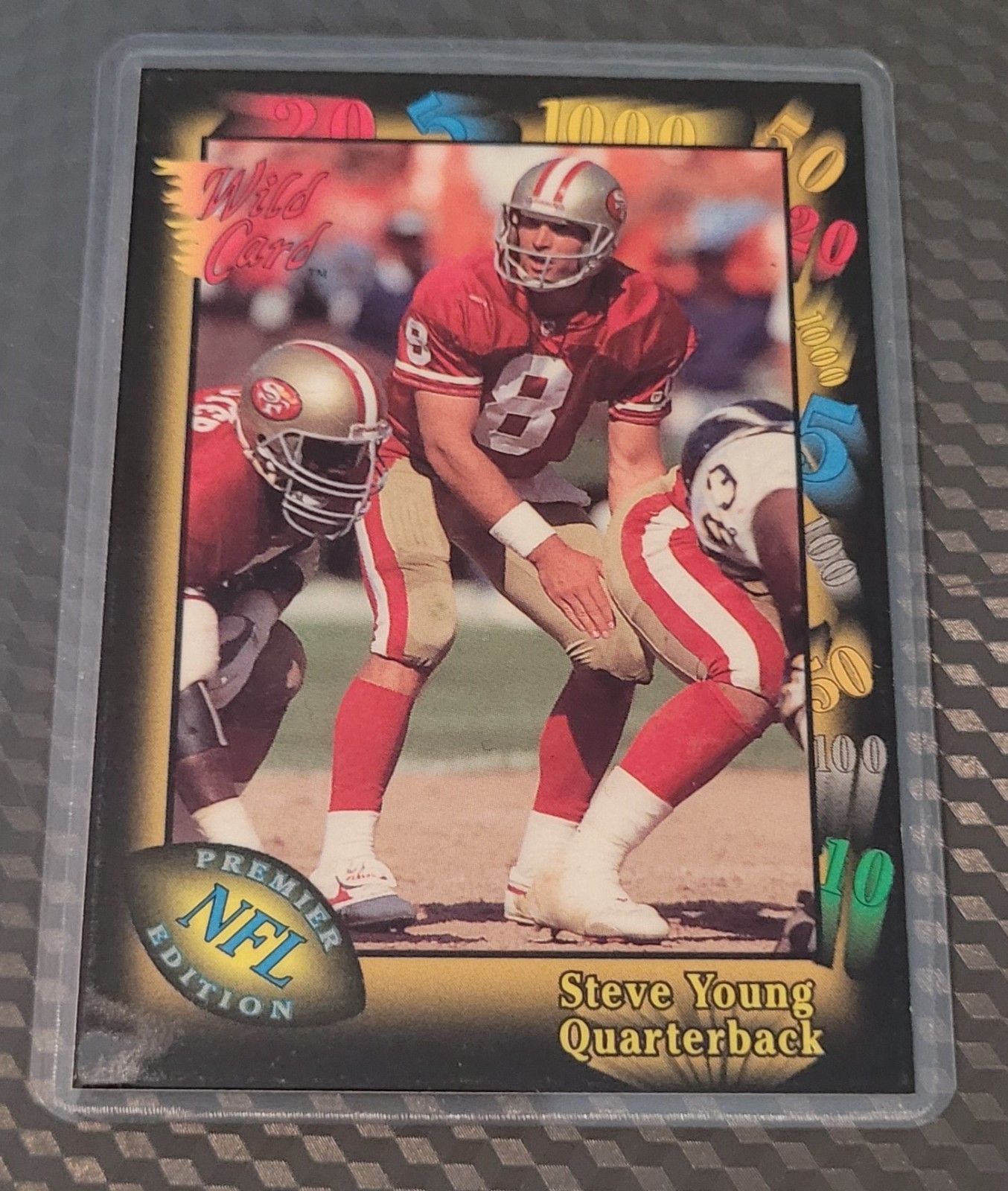 SF 49ers Steve Young Football Card HOF Fridge/Locker/Cabinet Laminated Magnet