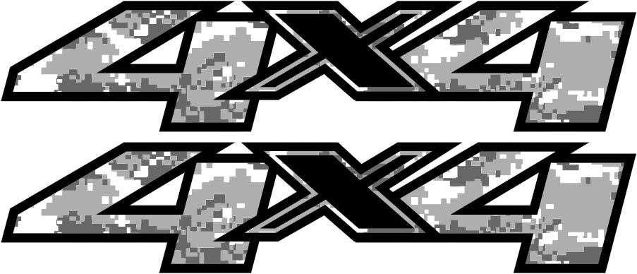 2008 – 2013 Aftermarket 4×4 Bedside Replacement Decals Sticker Set 4WD Stickers