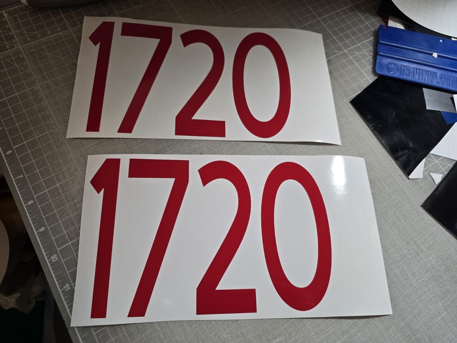 TWO Custom Mailbox Address Street Numbers Vinyl Decal House Business Door 3.0