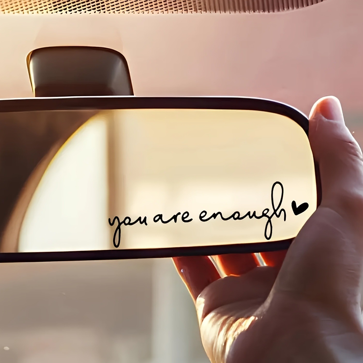 Inspirational Durable Multi-Surface Motivational "You Are Enough" Vinyl Stickers