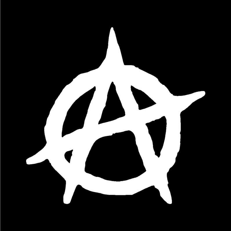 ANARCHY SYMBOL Vinyl Decal 5" x 5" (11 Colors) SD