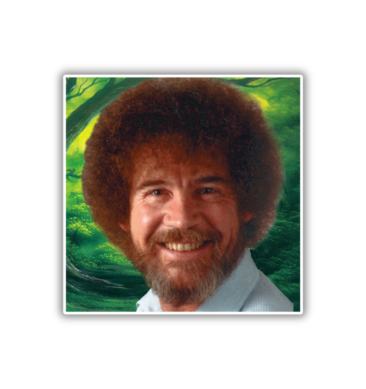 Bob Ross Happy Trees Fridge Magnet or Laptop Sticker