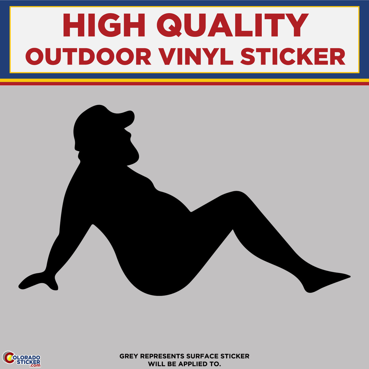 Dad Bod Die Cut, High Quality Vinyl Stickers