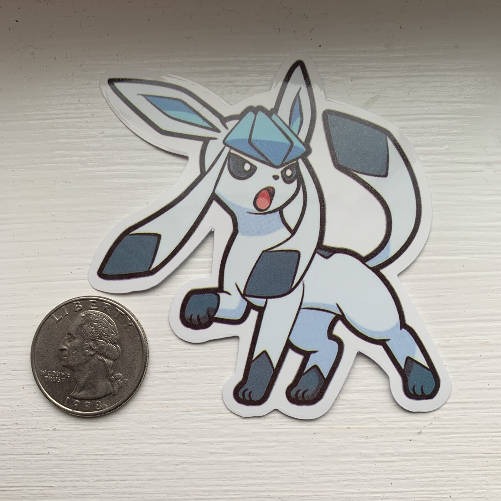3” Pokemon Vinyl Decal – Glaceon – For Nintendo Switch Dock 3DS Wii Cup Bottle
