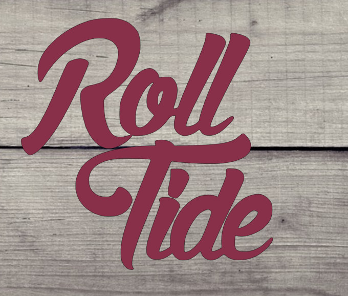 Alabama Roll Tide Decal – Bama – Yeti / Auto / Cell phone – Crimson Tide