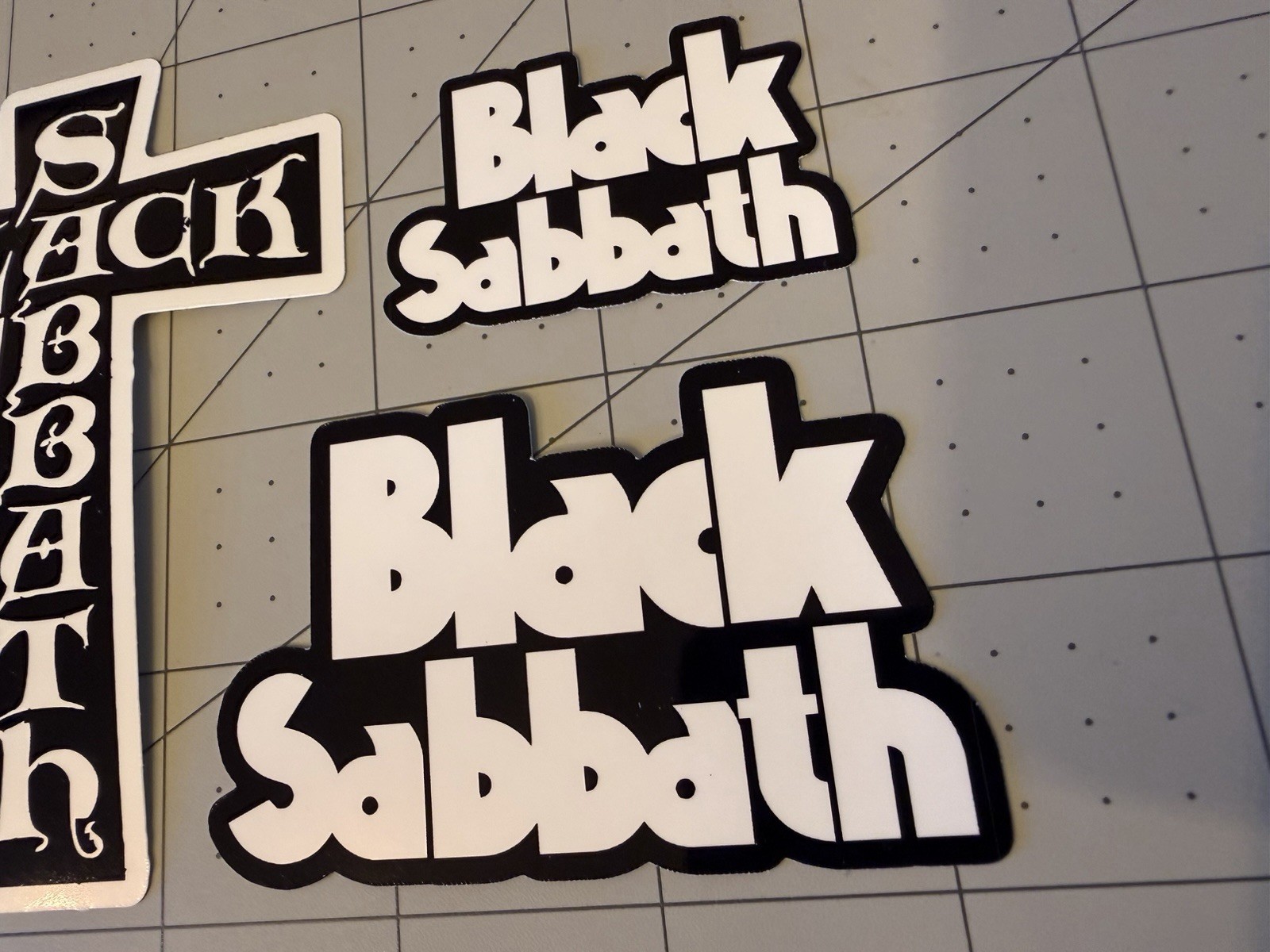Black Sabbath Ozzy Osbourne Stickers 3 Sticker Lot Hard Rock Heavy Metal B