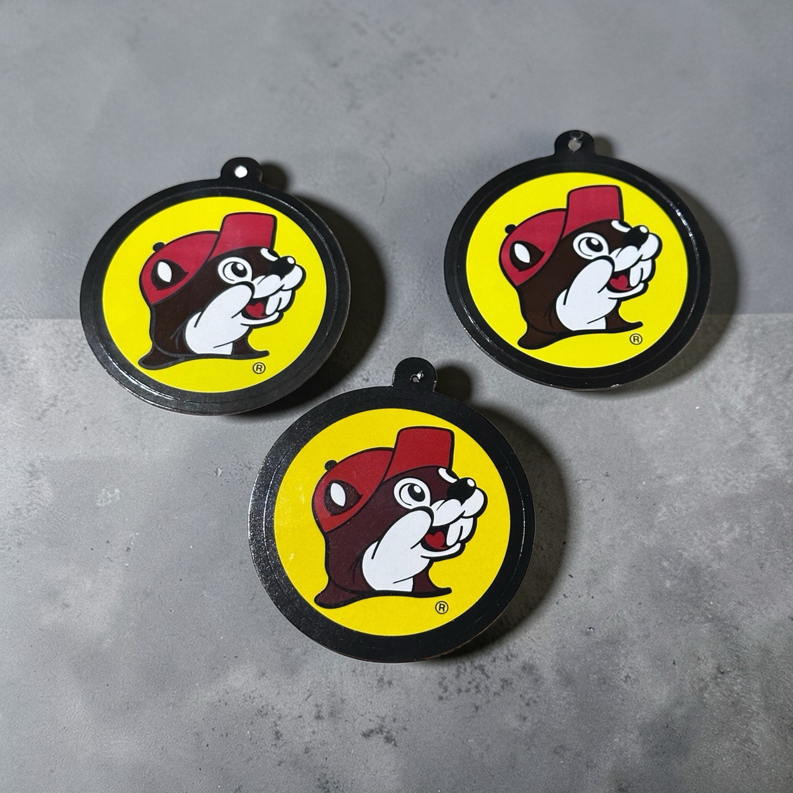Buc-ee’s Stickers – 3 Stickers Buc-ee's Logo – Bucees Beaver Tags From Shirts B