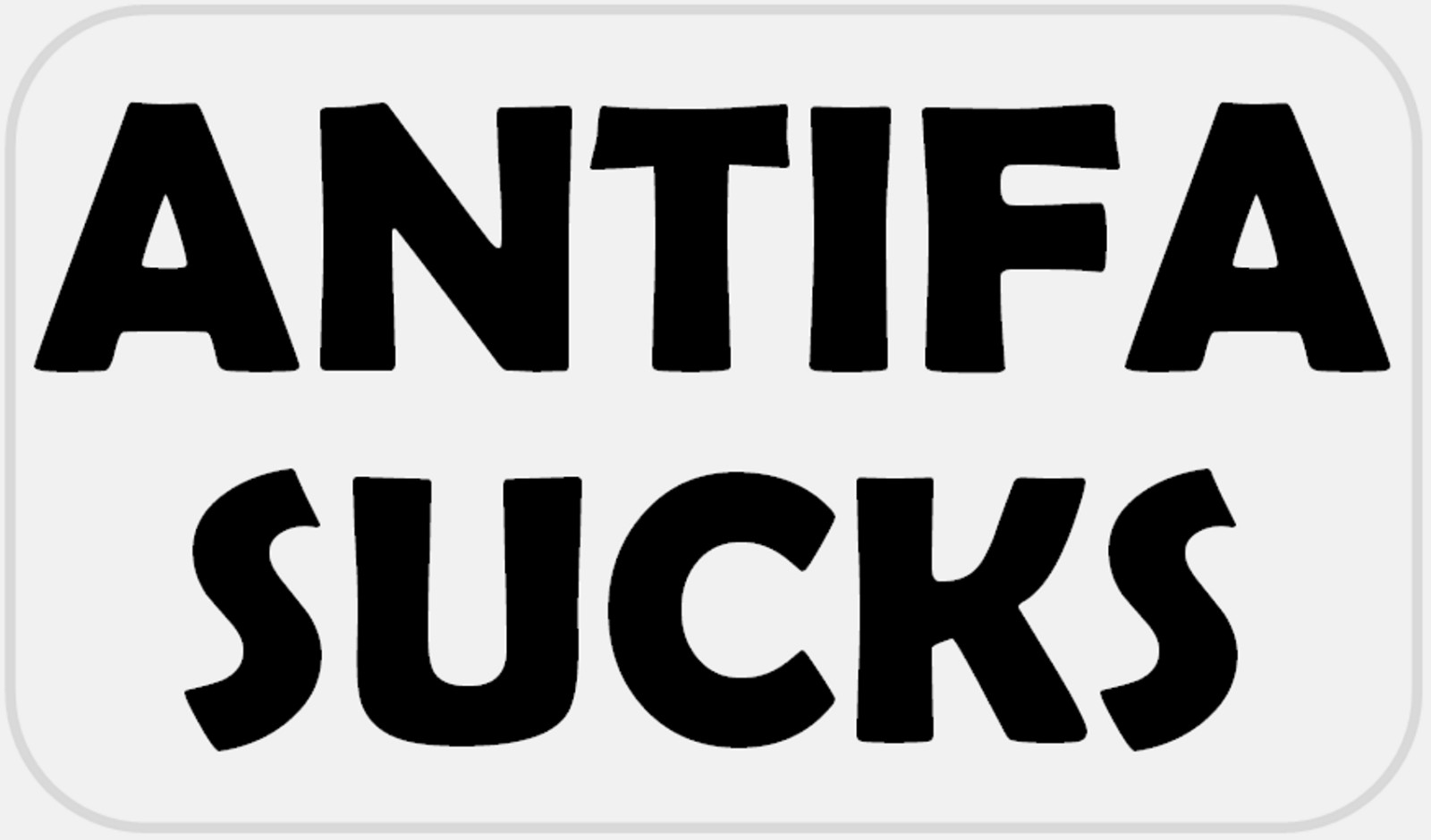 Antifa Sucks – 25 Stickers Pack 2.25 x 1.25 inches – Anti Against Slogan