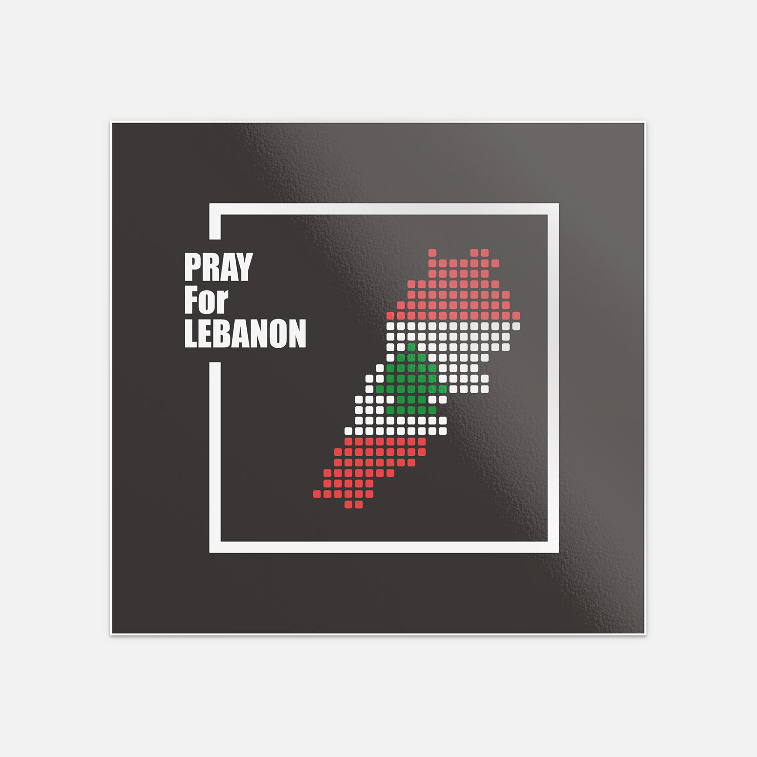 Pray For Lebanon Vinyl Sticker Decal