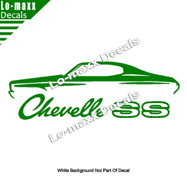 Chevelle SS Vinyl Sticker Muscle Car High Performance Graphic Die Cut Decal