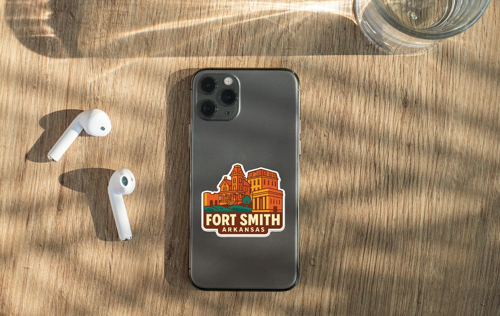 Fort Smith Arkansas Sticker Decal Vinyl Die-Cut City Skyline Landmark Design