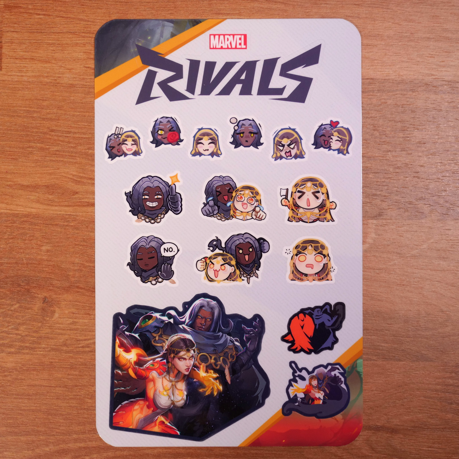 Marvel Rivals Cloak and Dagger (Polarity Bond Skin) Sticker Sheet