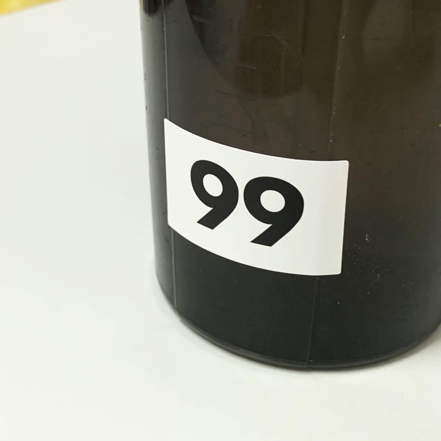 5 Sets, 1-100 Number Stickers Waterproof Vinyl – 1.5" x 1", Black Numbers