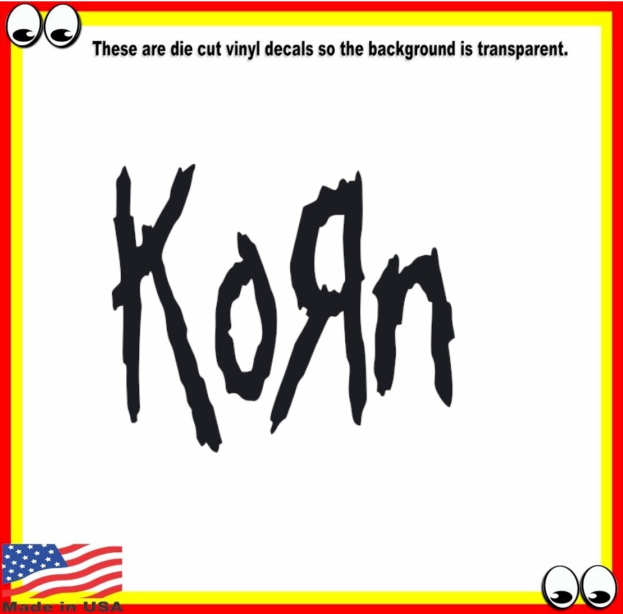 Korn Vinyl Sticker Decal Logo car van truck tool box lunch locker school work