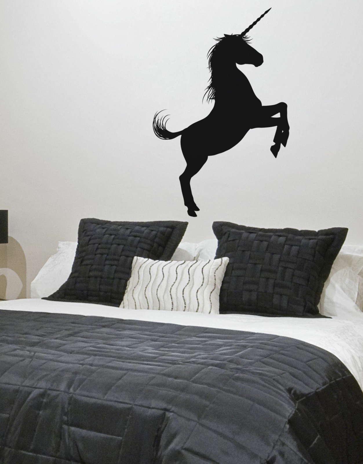 Girl’s bedroom Unicorn Wall Decal Sticker. Fantasy Silhouette. #6108