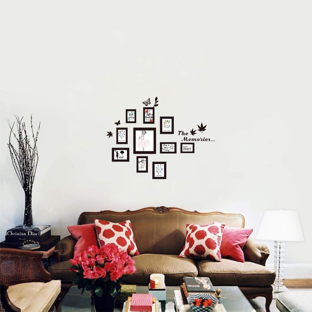 10 Pcs Picture Frames Wall Decal The Memories 8 inch x 10 inch, Pictureframes