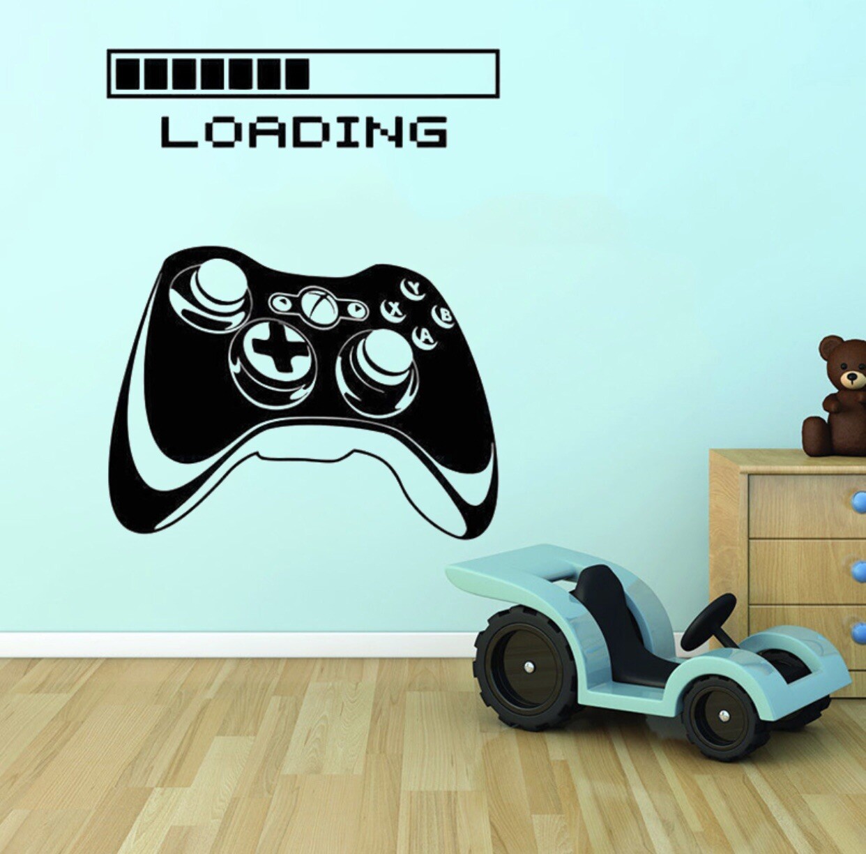 Video Game Loading Game Controller Wall Decal Wall Sticker Free Shipping Sale