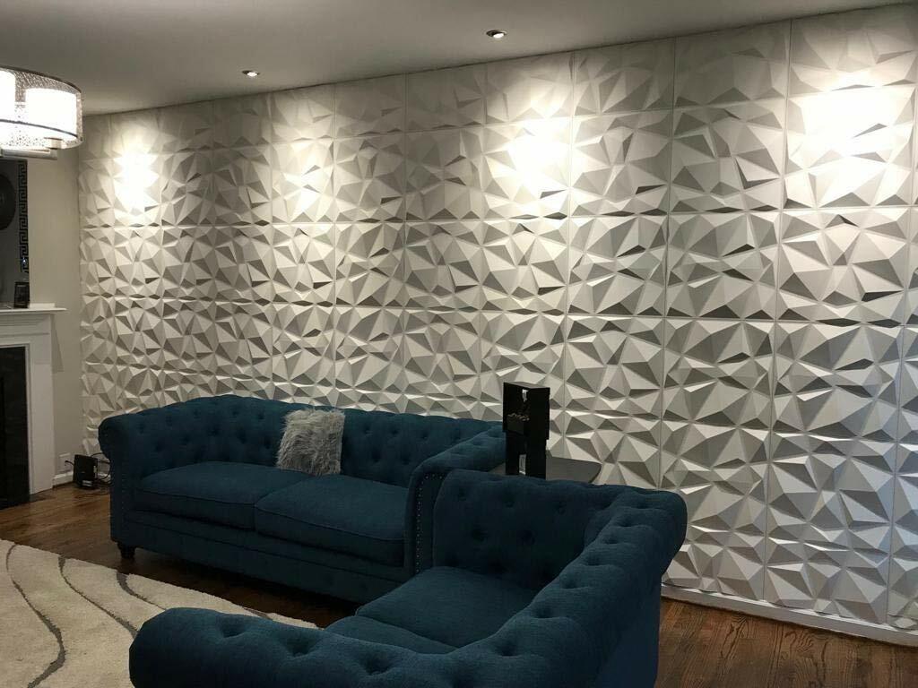 12Pcs/Set 3D Wall Panel PVC DIY Home Decor Wallpaper Background Decal 30x30CM US