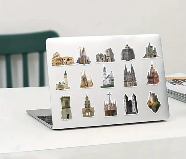 MEDIEVAL CASTLES Vinyl Stickers – Select A Sticker