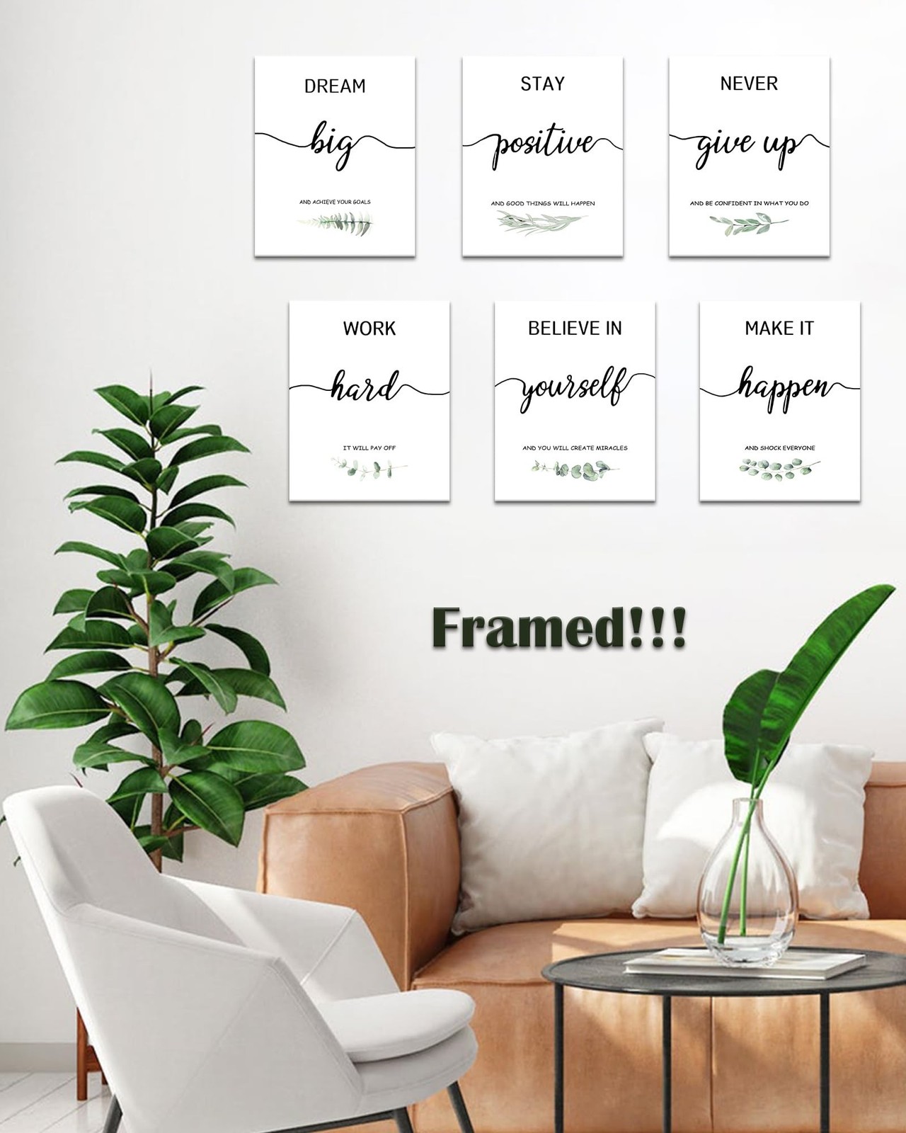 Drsoum Inspirational Wall Art Home Office Decor, Motivational Wall Decor for …