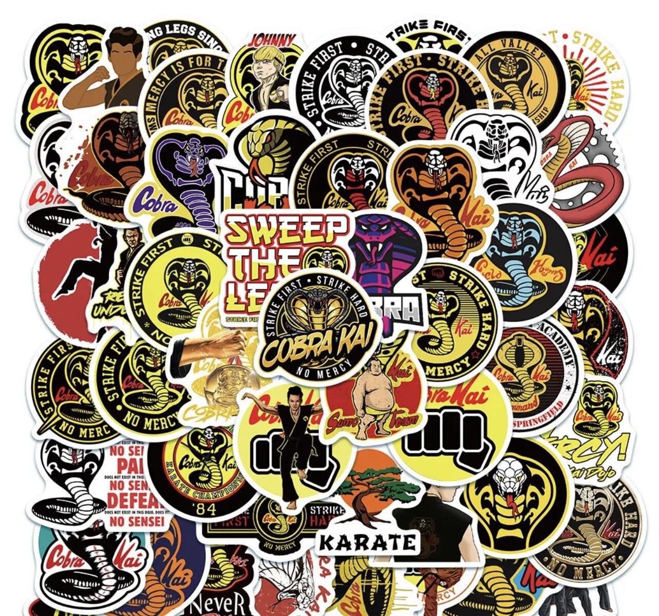 10 Random Cobra Kai Movie Stickers Car Decals Hydro Laptop Binder Free Shipping!