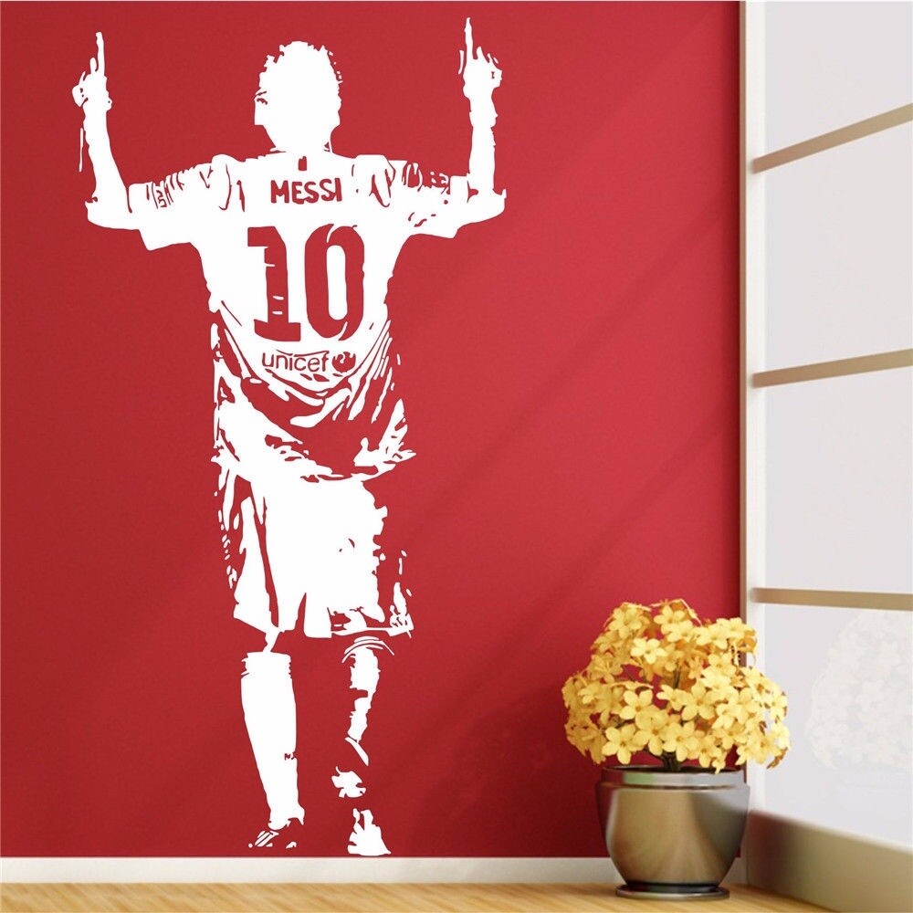Lionel Messi Football Player Goal Celebration Wall Art Sticker Home Decal Vinyl