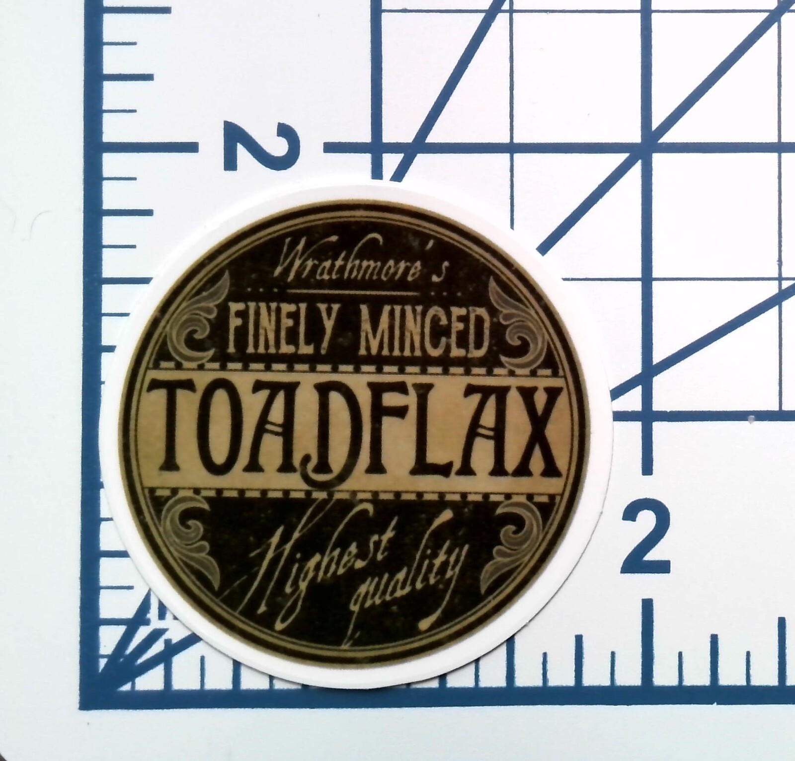 Toadflax Potion Ingredient Sticker Witch Apothecary Goth Die Cut Vinyl Label