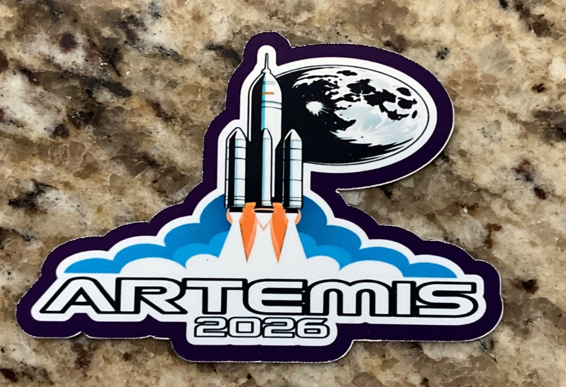 NASA Artemis II 2026 Custom Stickers YOU CHOOSE SIZE, DESIGN, COLOR