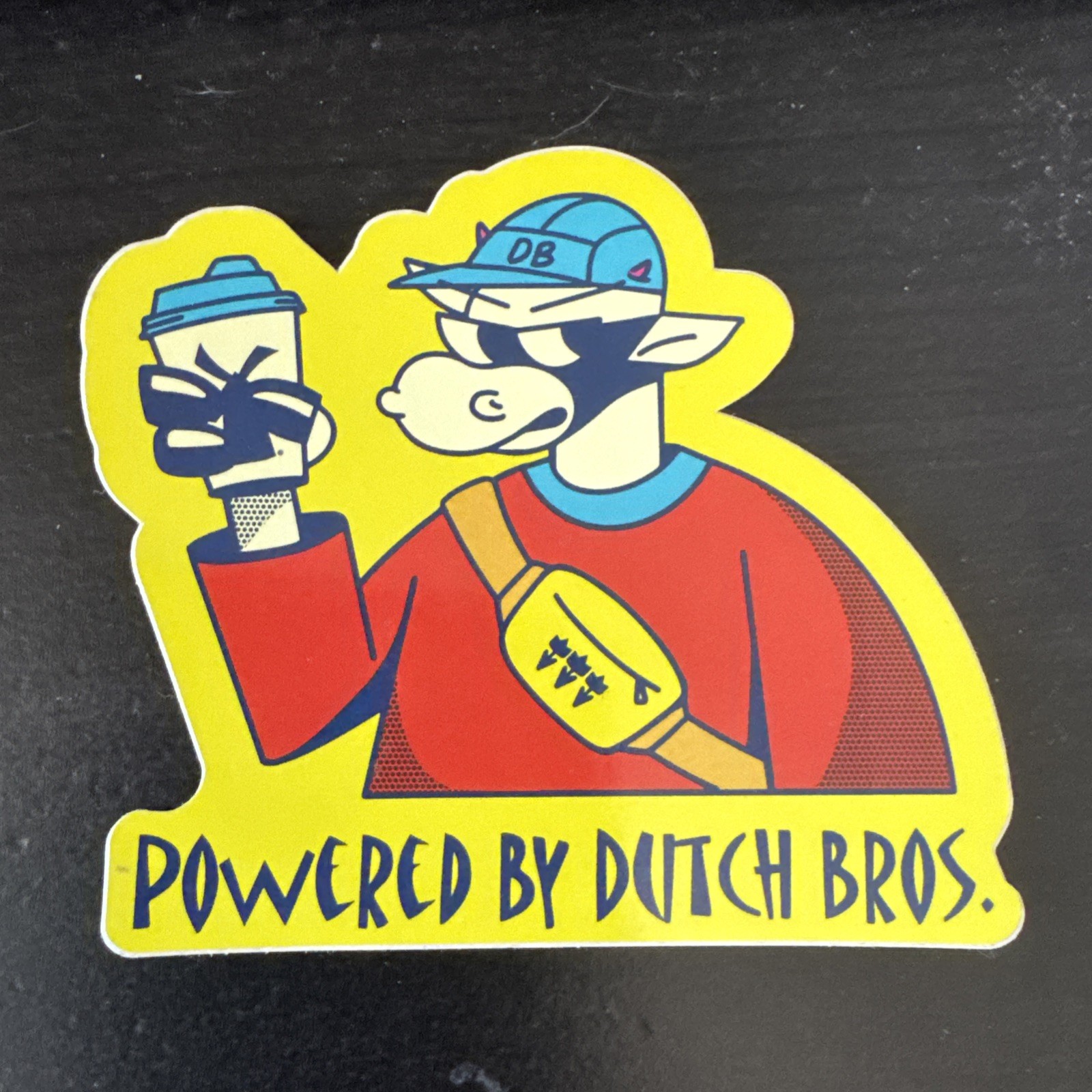 Dutch Bros Powered By Dutch Cow Sticker
