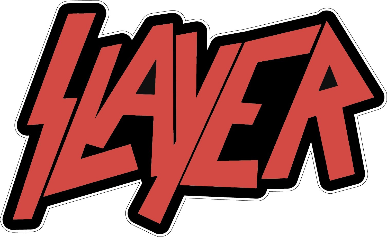 Slayer sticker metal band weatherproof bumper vinyl decal