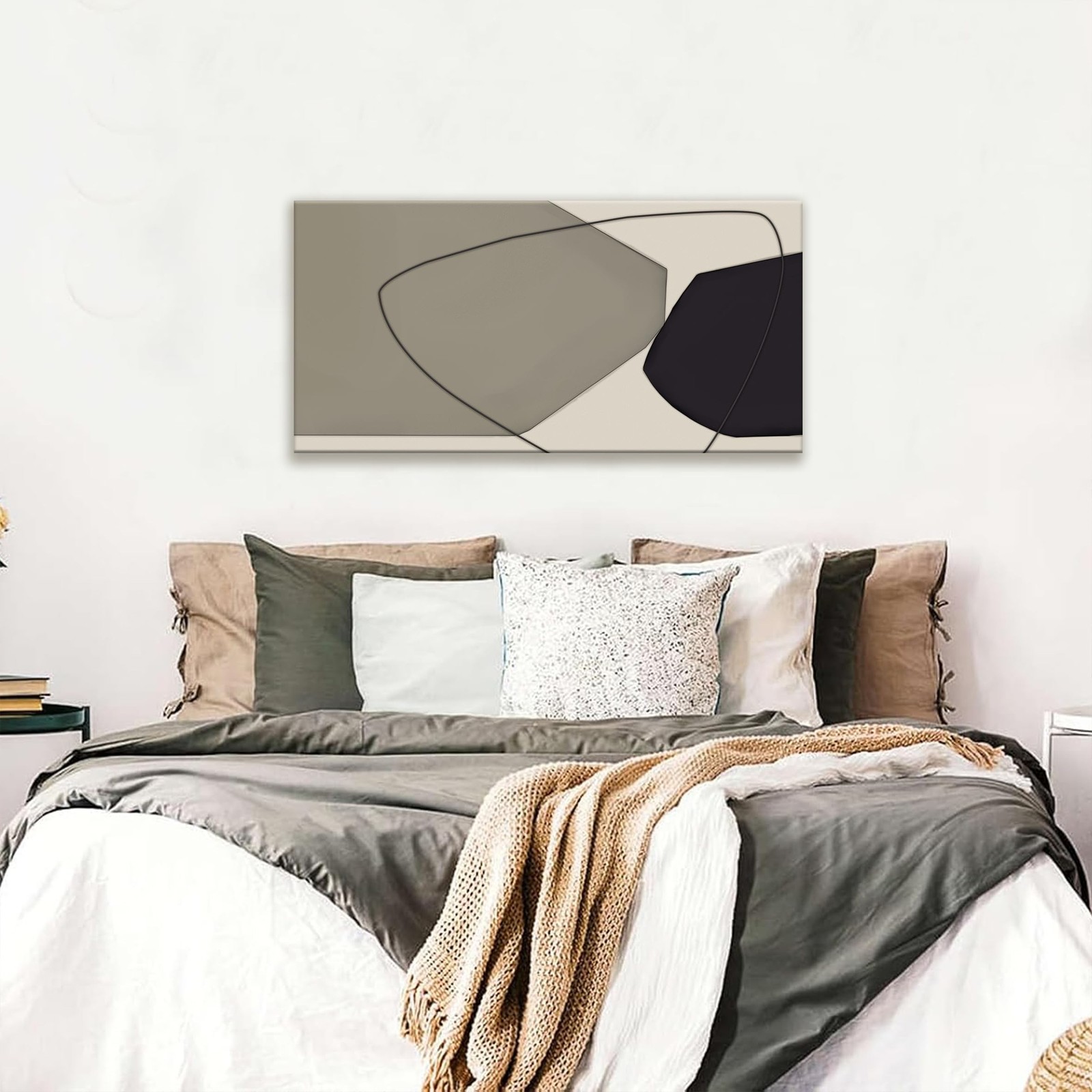 Abstract Wall Art Decor Canvas Art Wall Decor Minimalist Wall Art Geometric C…